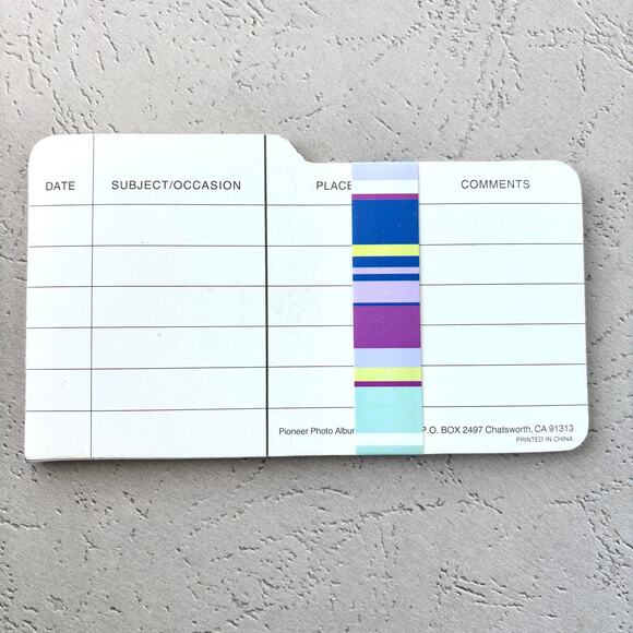 Photo Box Index Cards - Dividers - Package of 12 Cards - Picture 1 of 2